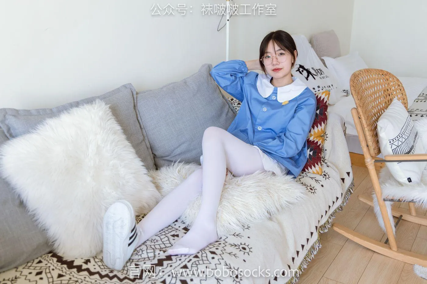 [BoBoSocks袜啵啵]NO.093 小甜豆-贝壳头、厚白丝 [132P]插图4